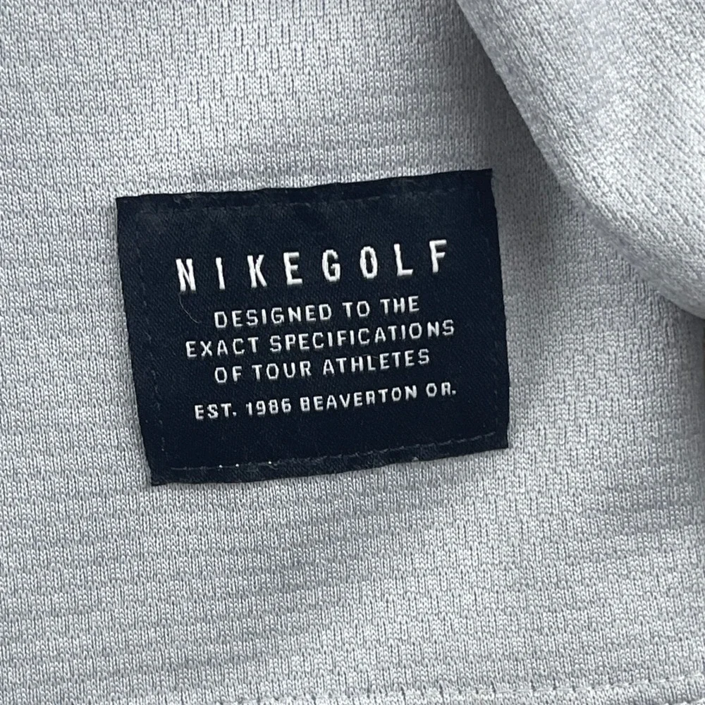 Nike Golf Dri-FIT Quarter Zip Pullover Mens XXL Grey Black‎ AH5548-012